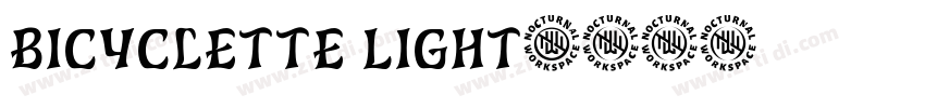 Bicyclette Light字体转换